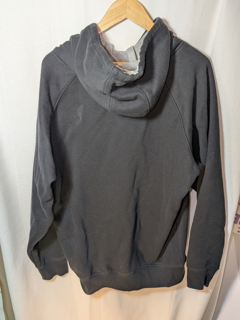 Antigua Black Pullover Hoodie with Green and Gold Deer Emblem - Picture 6 of 7